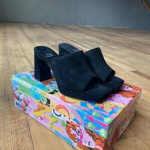 Jeffrey Campbell Caviar Black Suede Heel
